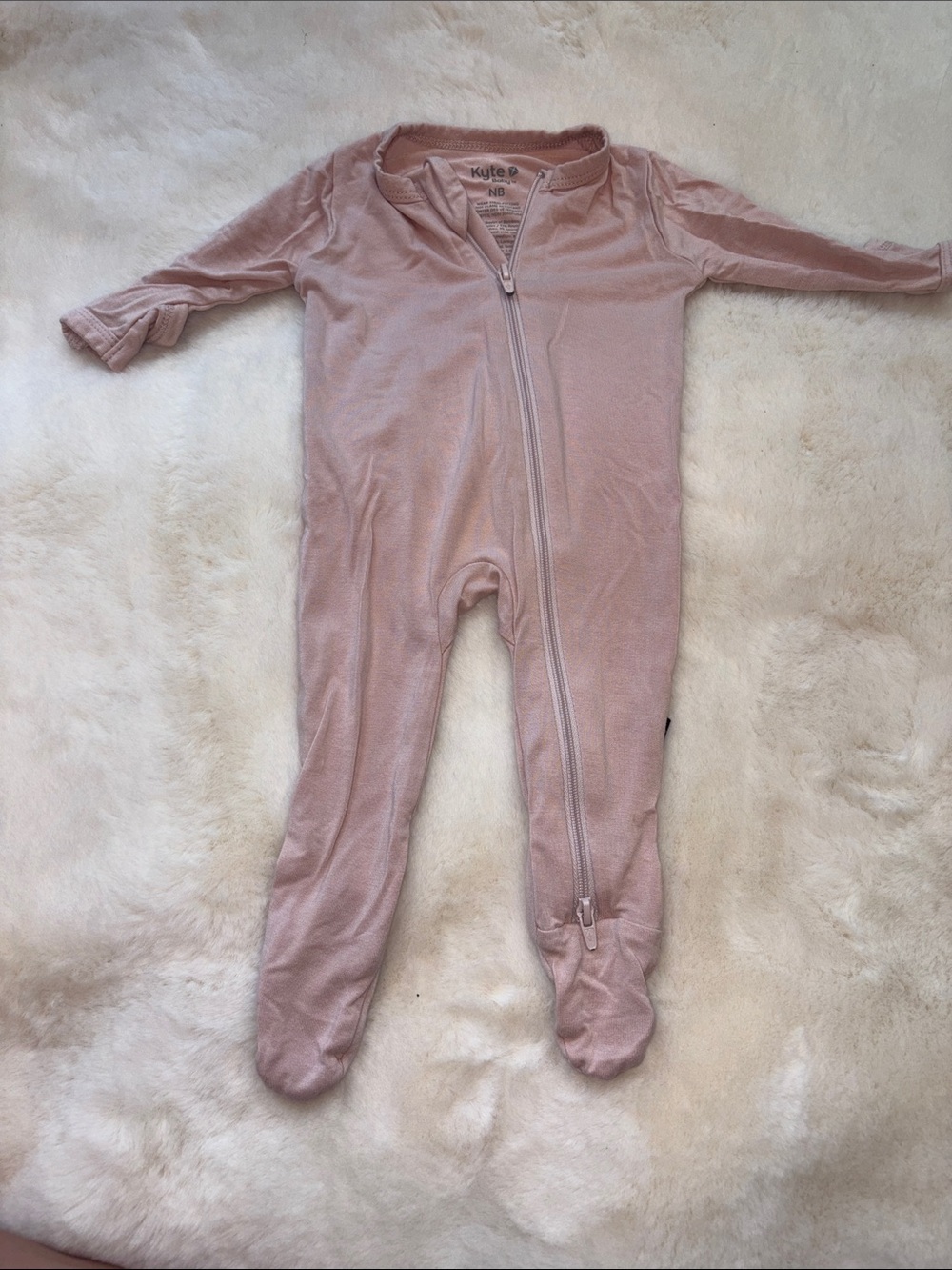 Kyte Baby Blush Pink Zipper Footed One-Piece